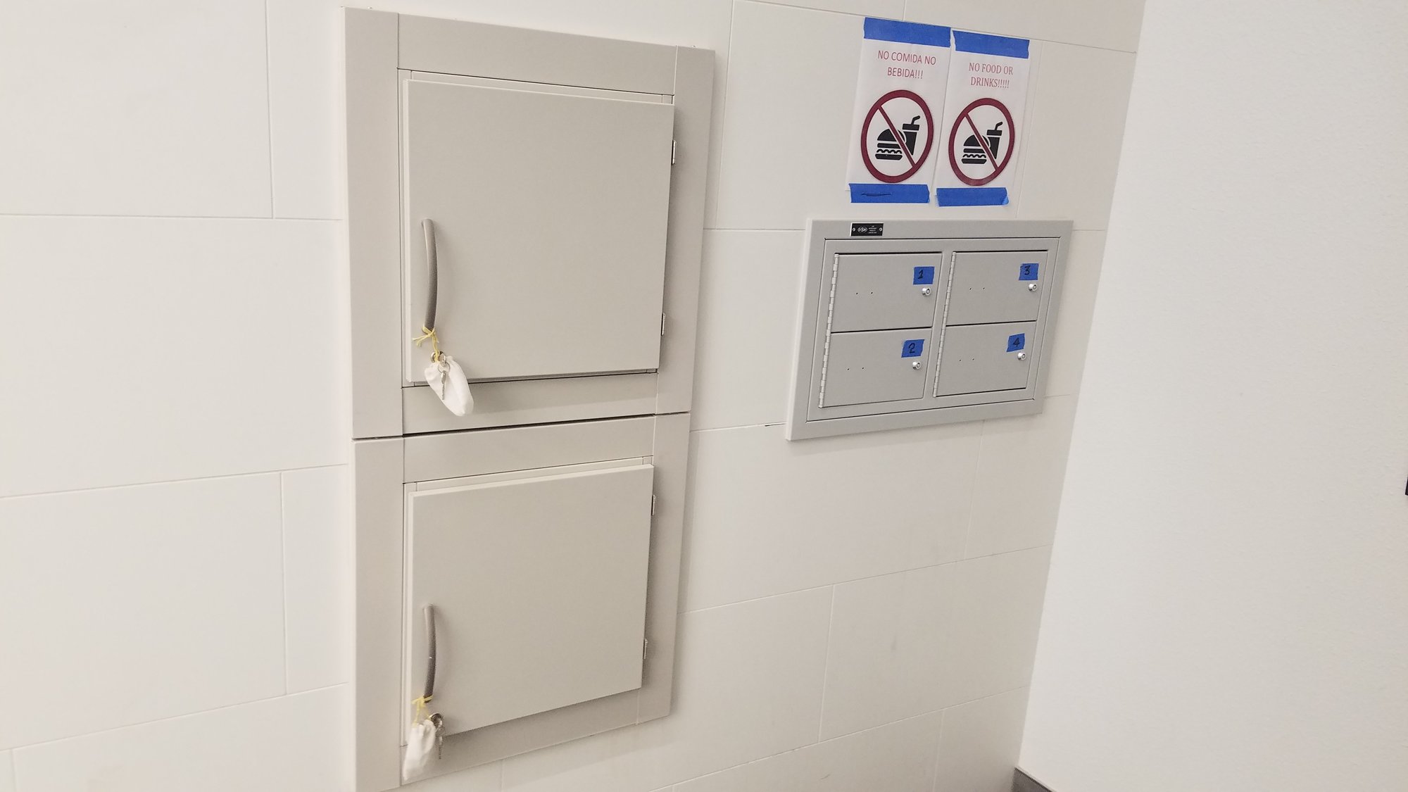 Wall mounted pistol lockers