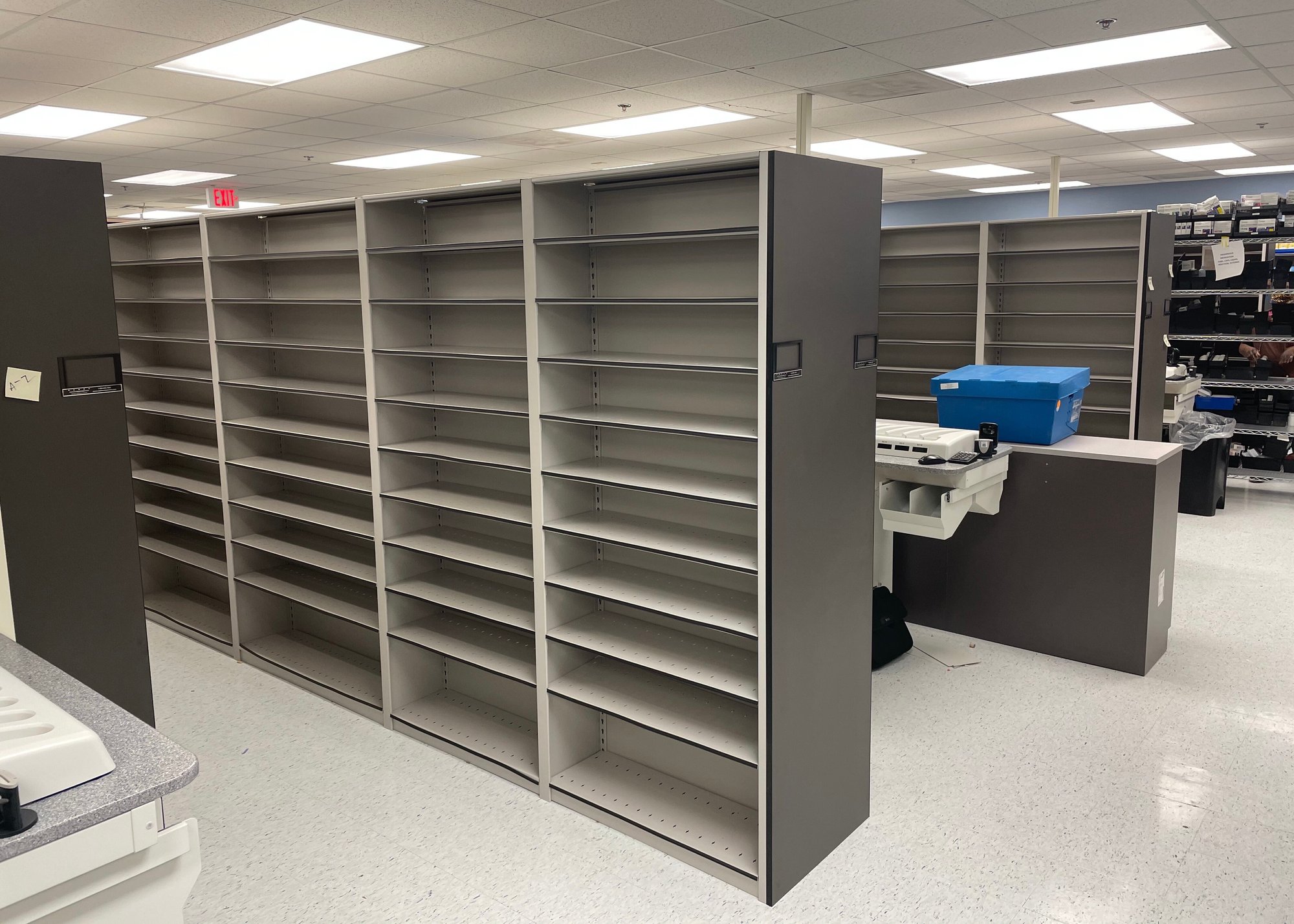 pharmacy pick shelving units