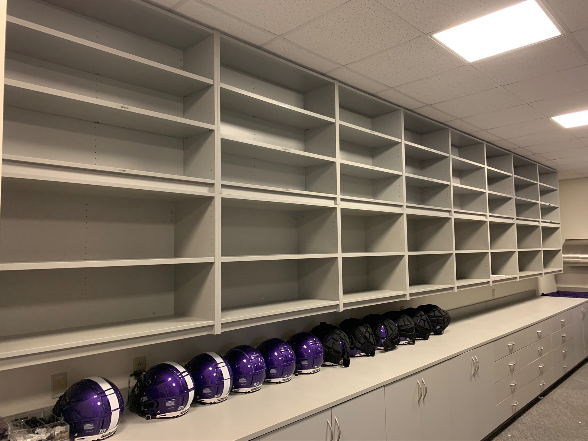 Athletic shelving