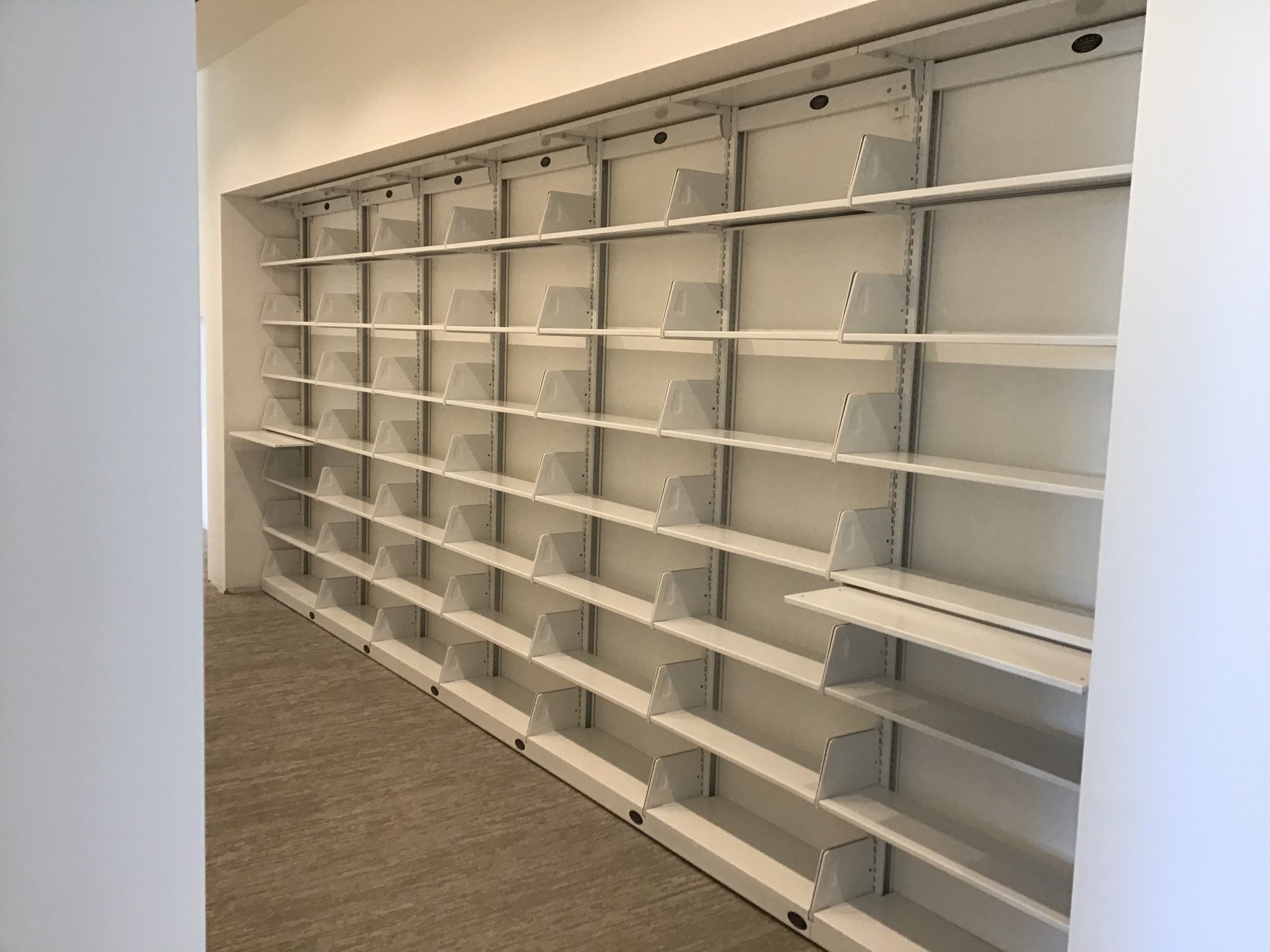 Law firm record and book shelving