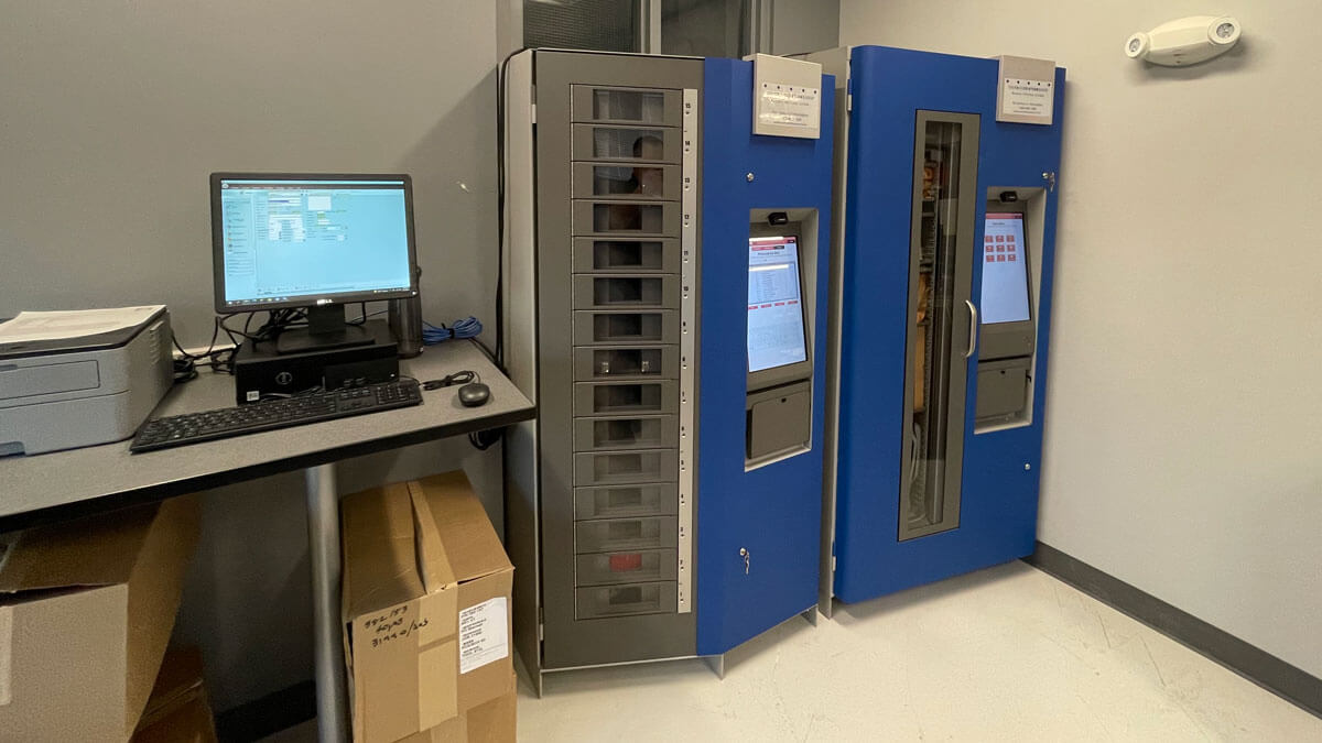 Secure MRO crib vending machines controlling tool and consumable distribution