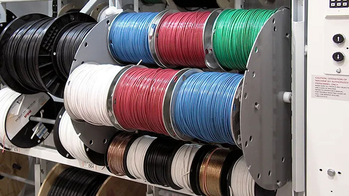 Vertical storage carousel system for organizing and dispensing multiple sizes of cable reels in a commercial warehouse setting