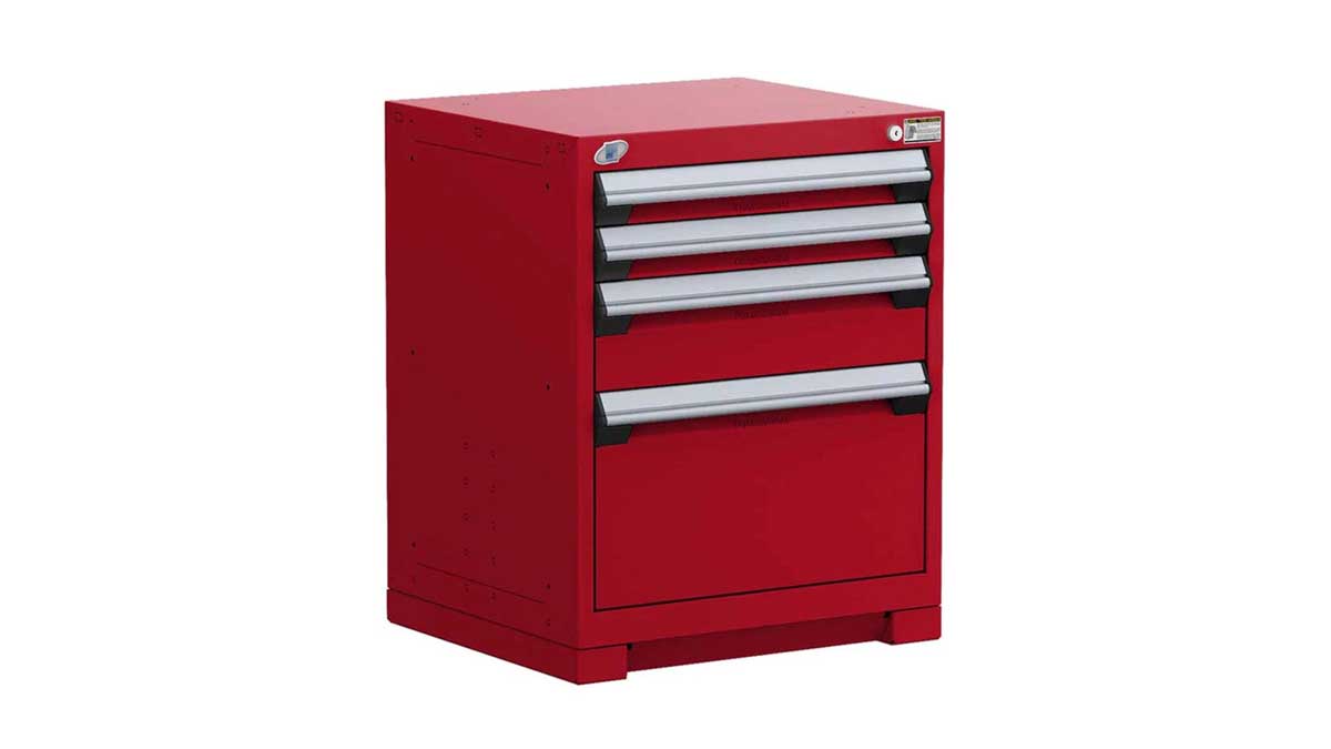 Modular drawer cabinets.