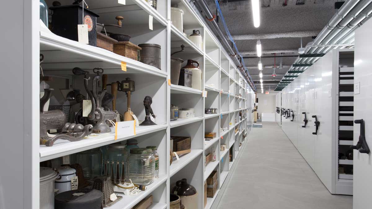 dunn museum cabinets used for organized storage and preservation of historical collections