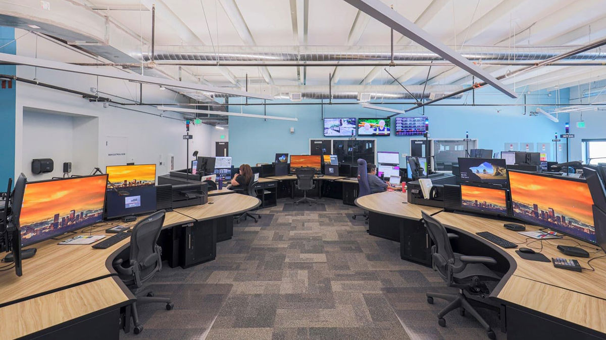 Command center furniture with ergonomic design for control and operations rooms