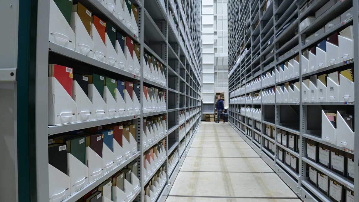 High bay shelving integrated with automated picking