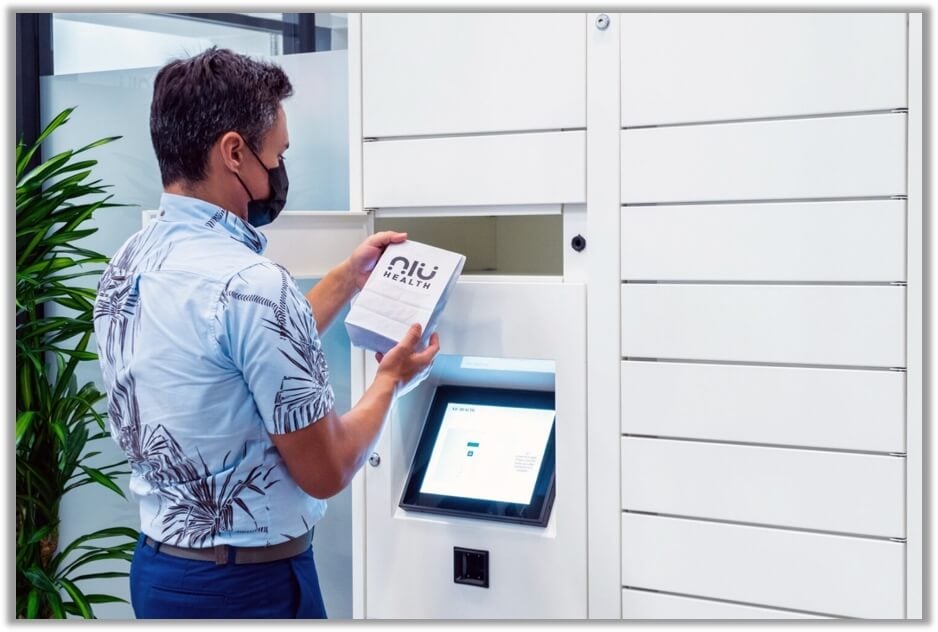 Contactless Smart Locker Pickup for Healthcare at NIU Health 