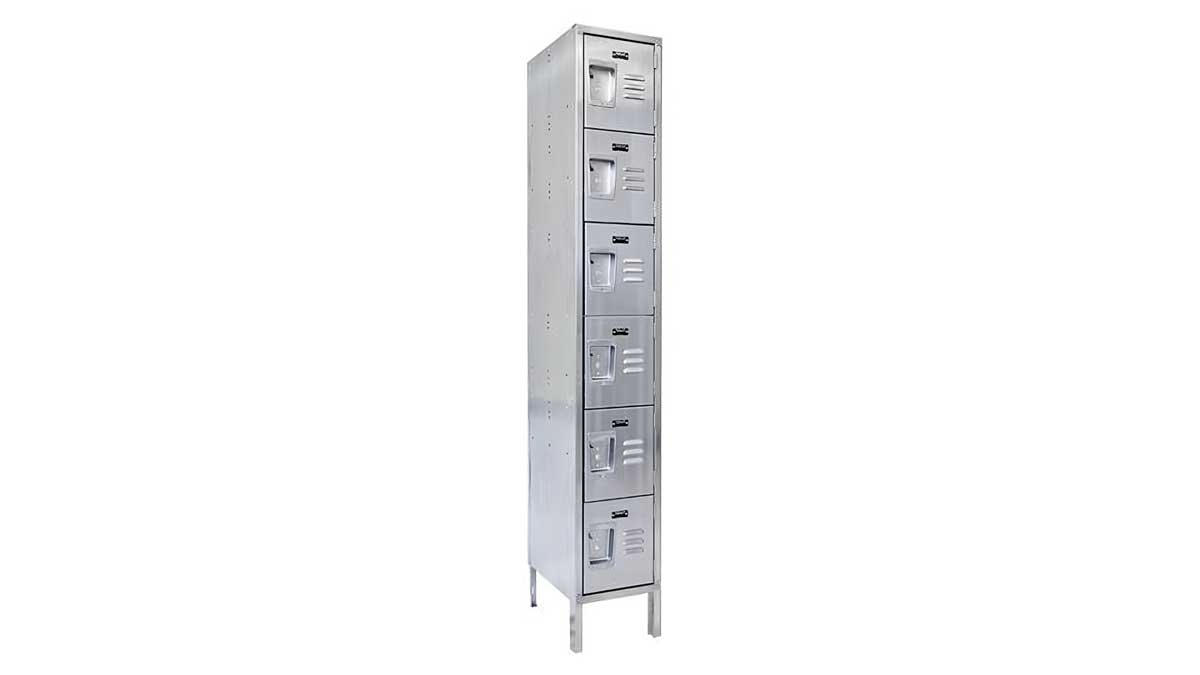 Stainless steel gym lockers suitable for aquatics centers and gyms