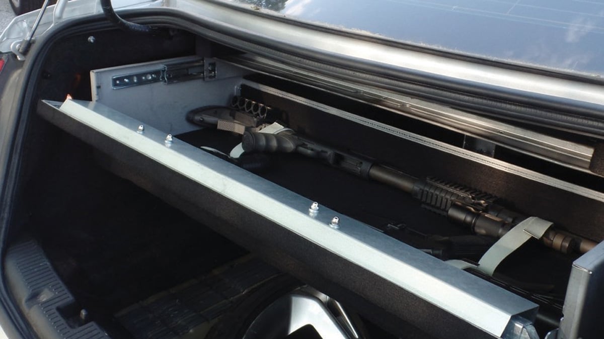 sedan trunk safe for secure handgun and gear storage