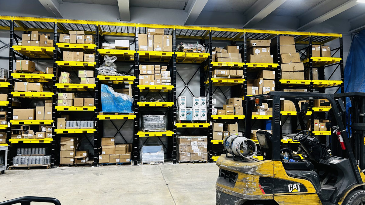 adjustable rack system for military supply storage and efficient inventory management