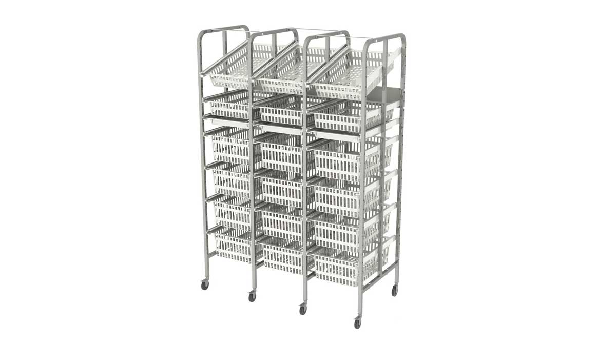 Compact medical storage cabinet with integrated adjustable bins for organized medical supply management