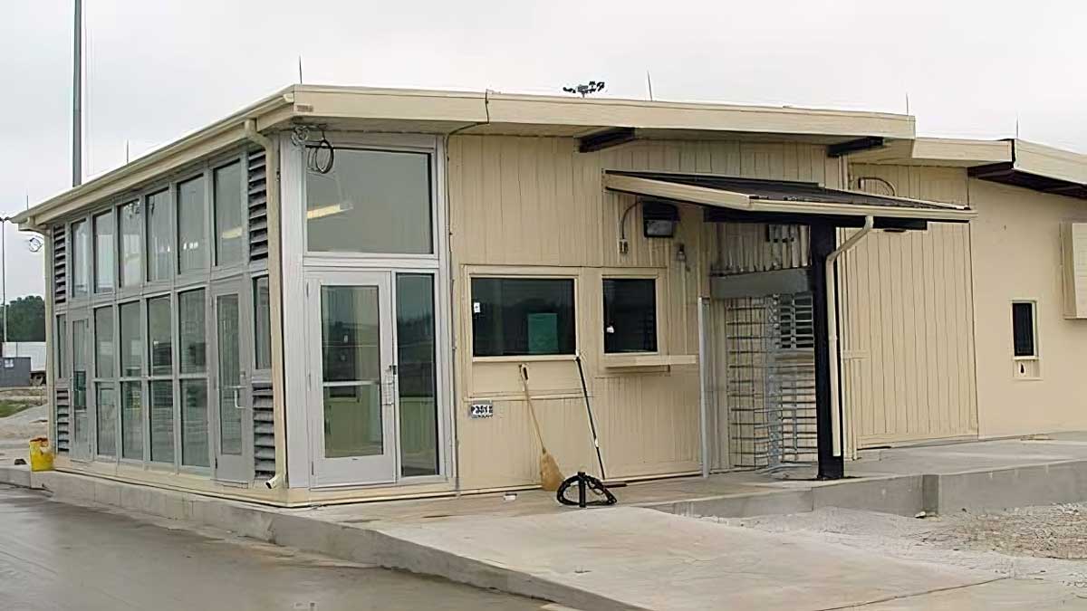 Blast resistant modular building designed for industrial workplaces to enhance safety