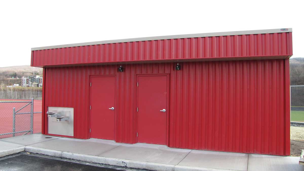 outdoor modular restroom industrial sites