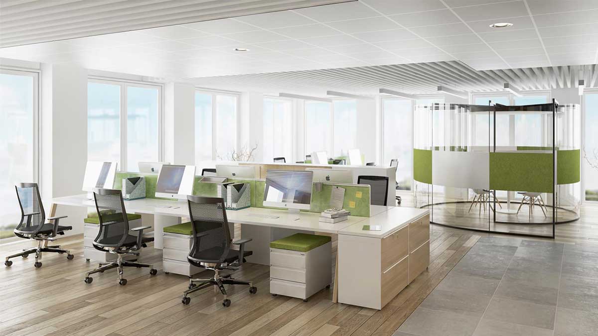 modular glass office walls for creative workspaces