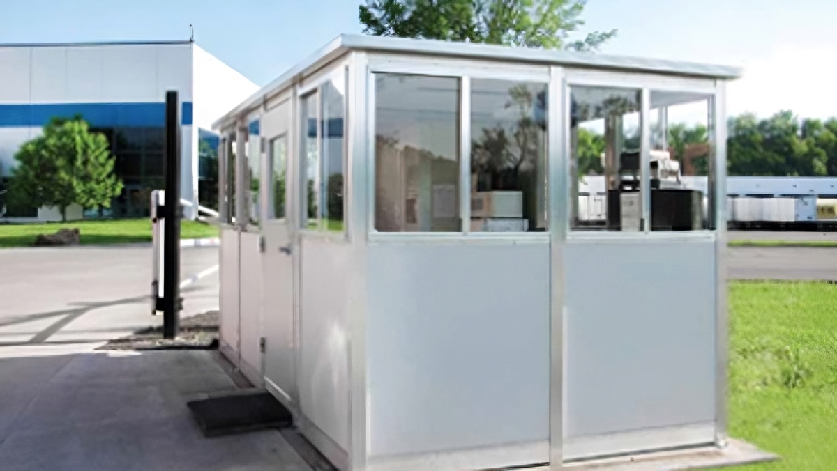security guard booths designed for industrial facilities entry control