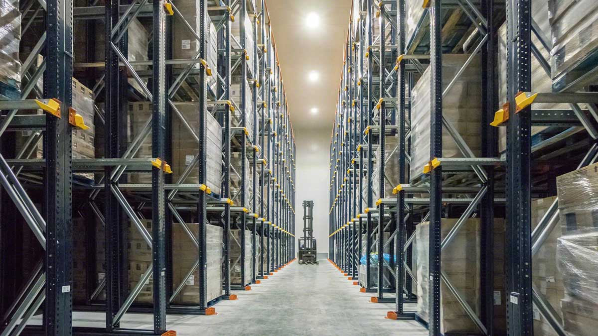 drive through high density pallet racking for cold storage