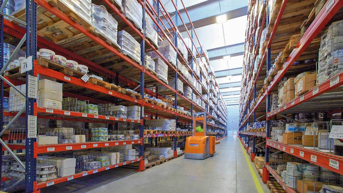 order picking pallet racking with rollers