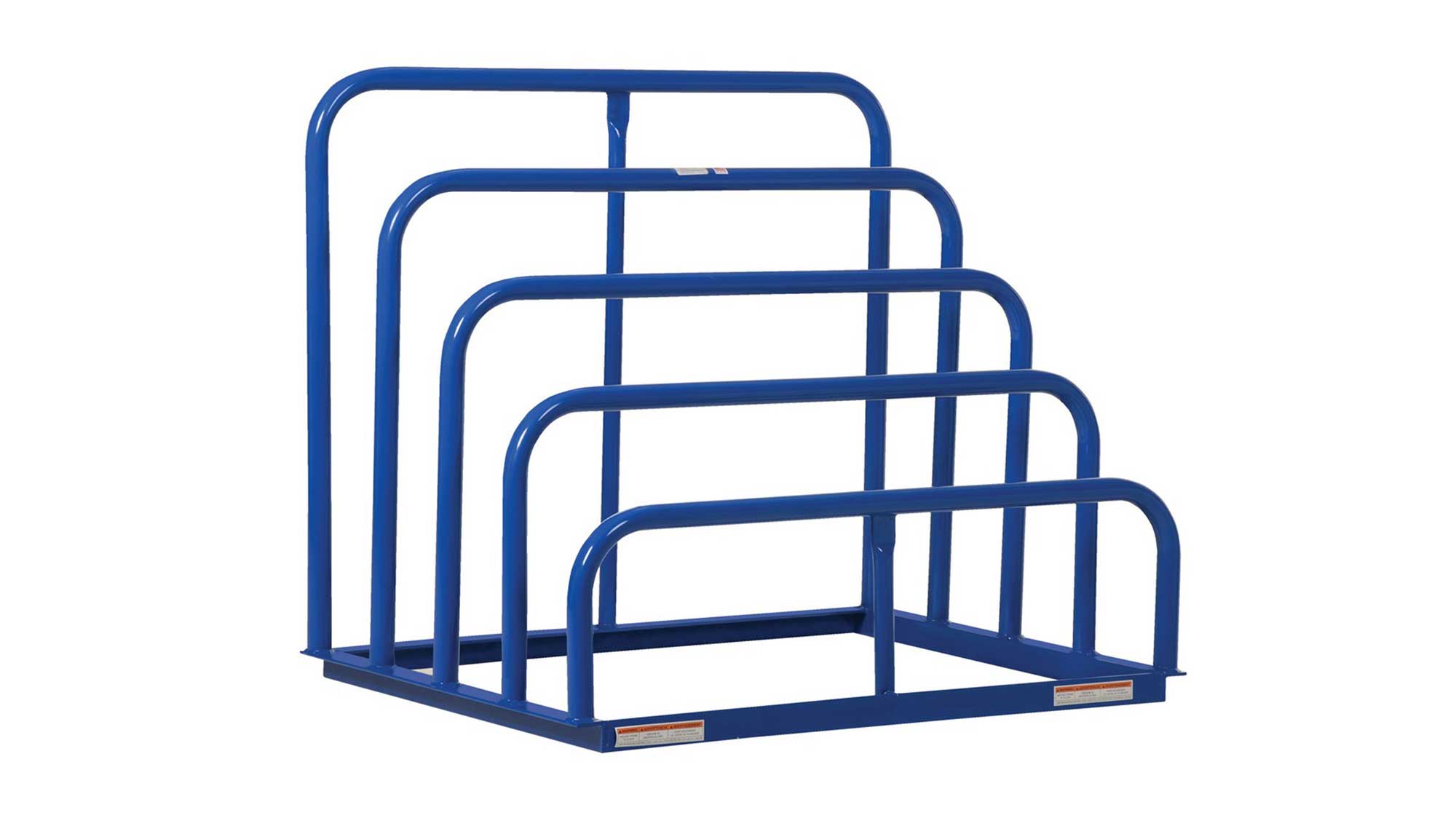 high volume sheet metal rack designed for storing multiple flat materials vertically