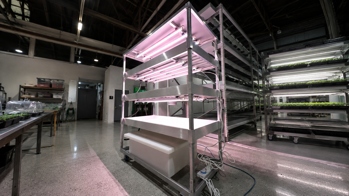 Multi-tier cultivation cart with optional lighting and irrigation support
