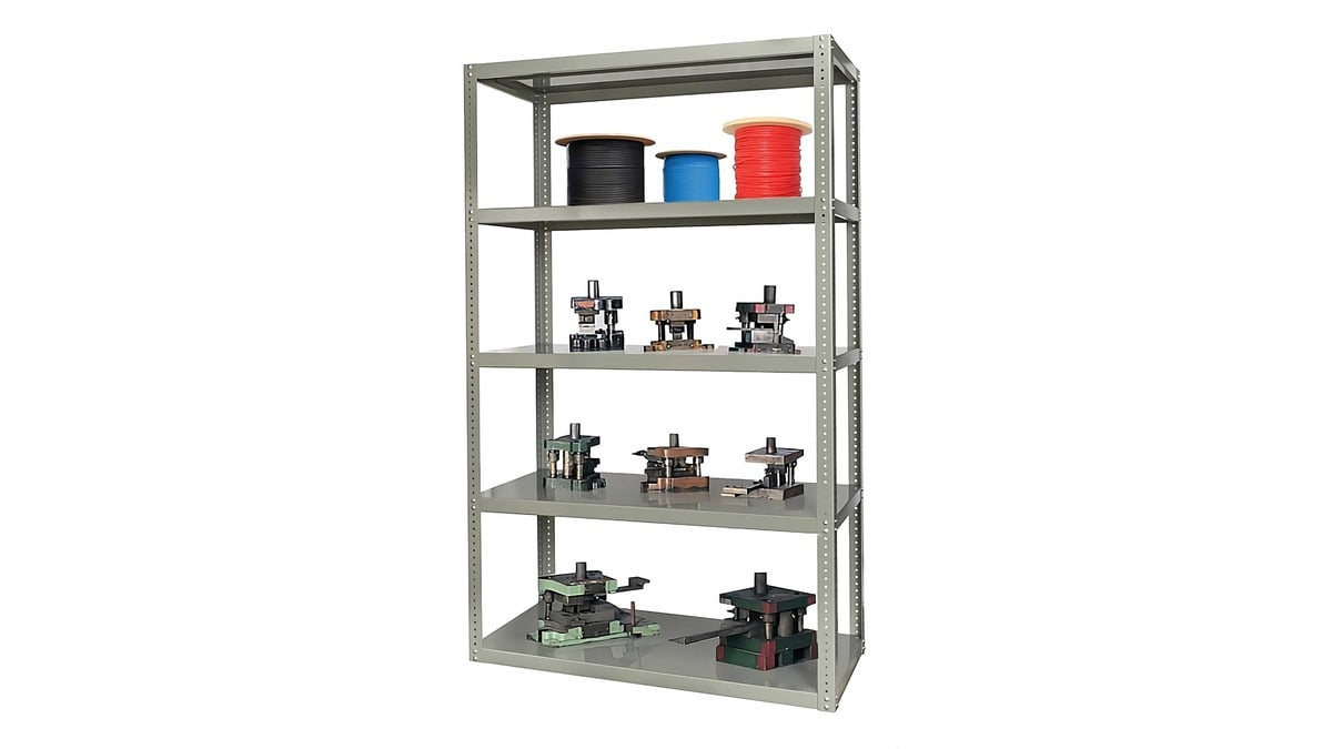heavy duty steel shelving with reinforced solid steel shelves