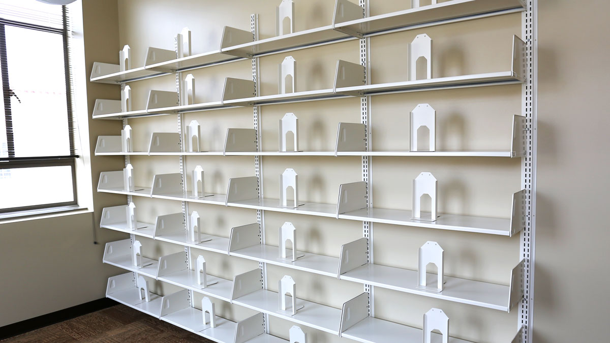 Commercial wall racks for organized, high-capacity storage and display use