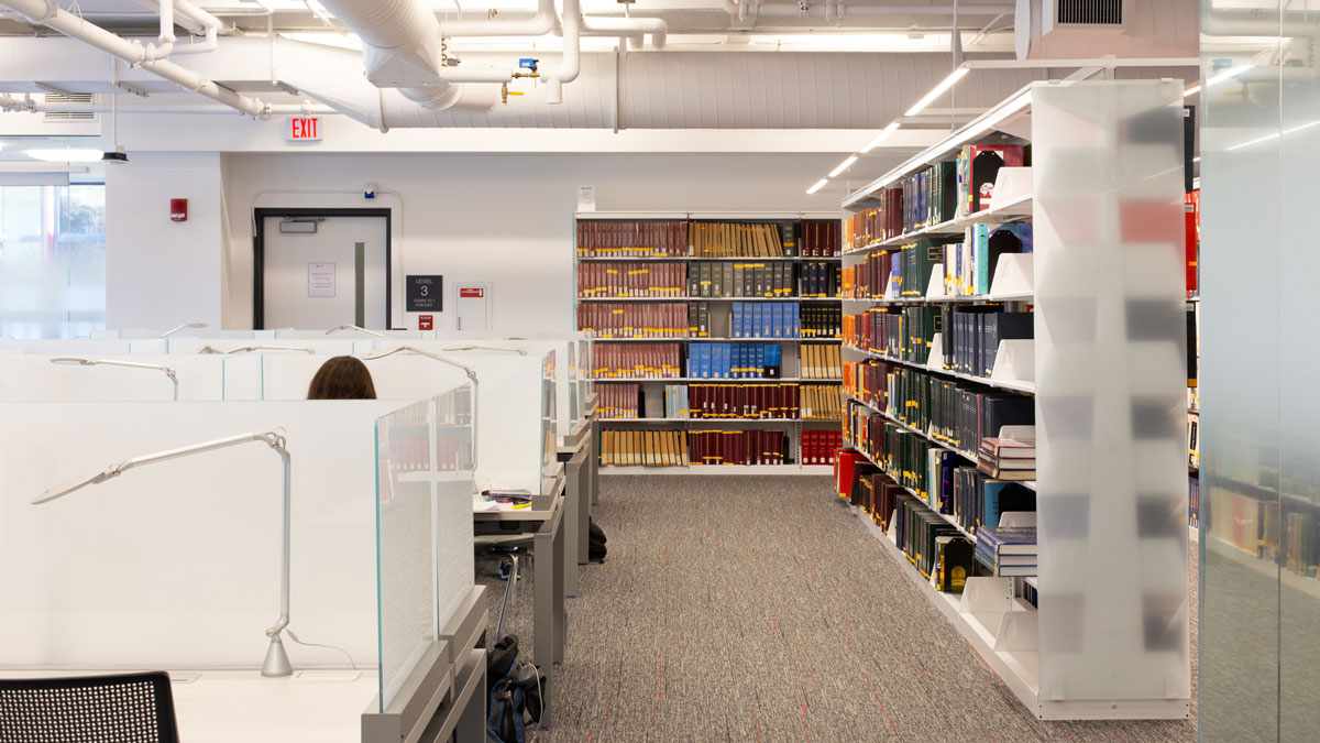 LED library lights offering bright, low-maintenance lighting for study spaces