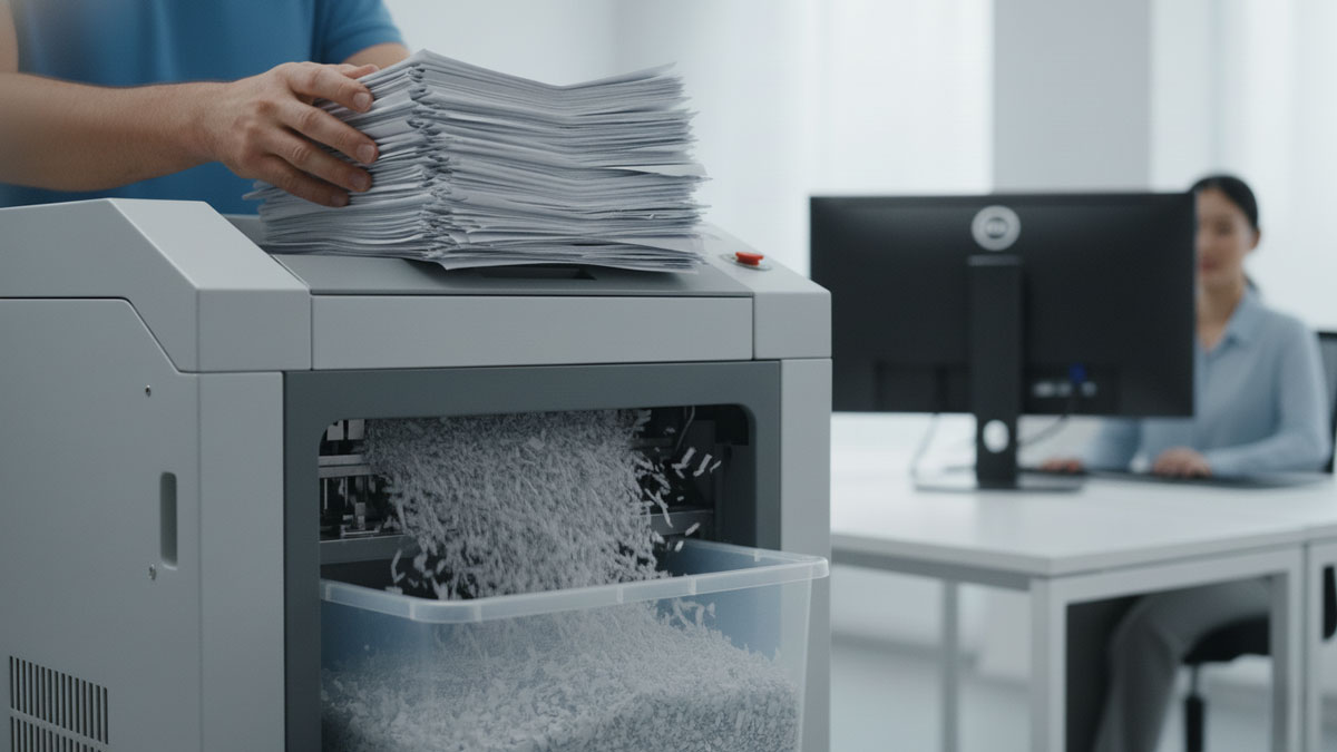 secure document shredding after scanning for compliant disposal
