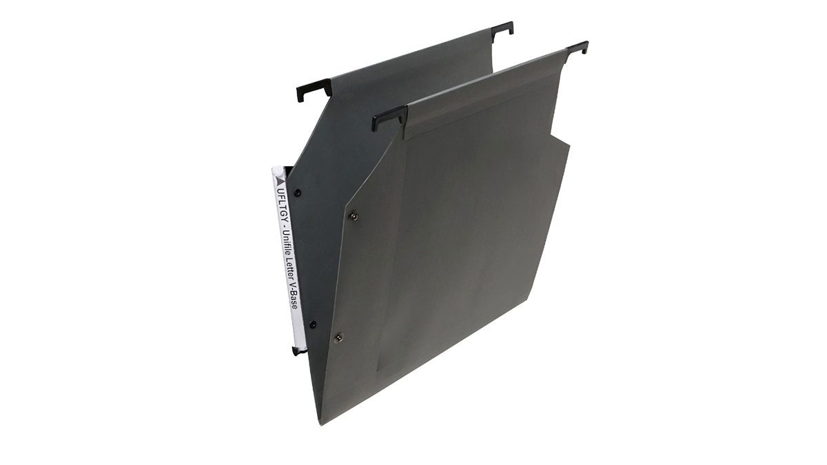 oblique hanging file folder with v base design for efficient document storage and organization
