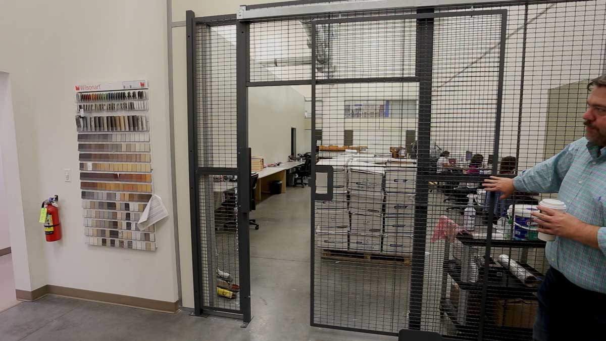 secure facility with restricted access where physical documents are prepared for scanning