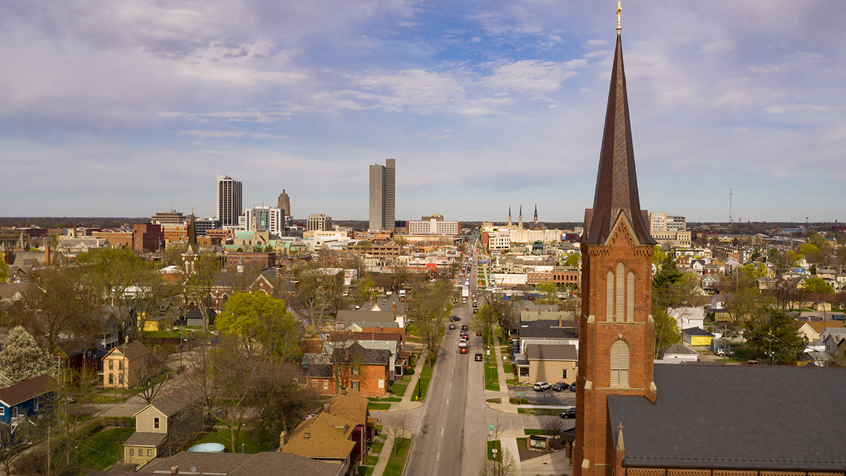 Fort Wayne, Indiana office or skyline