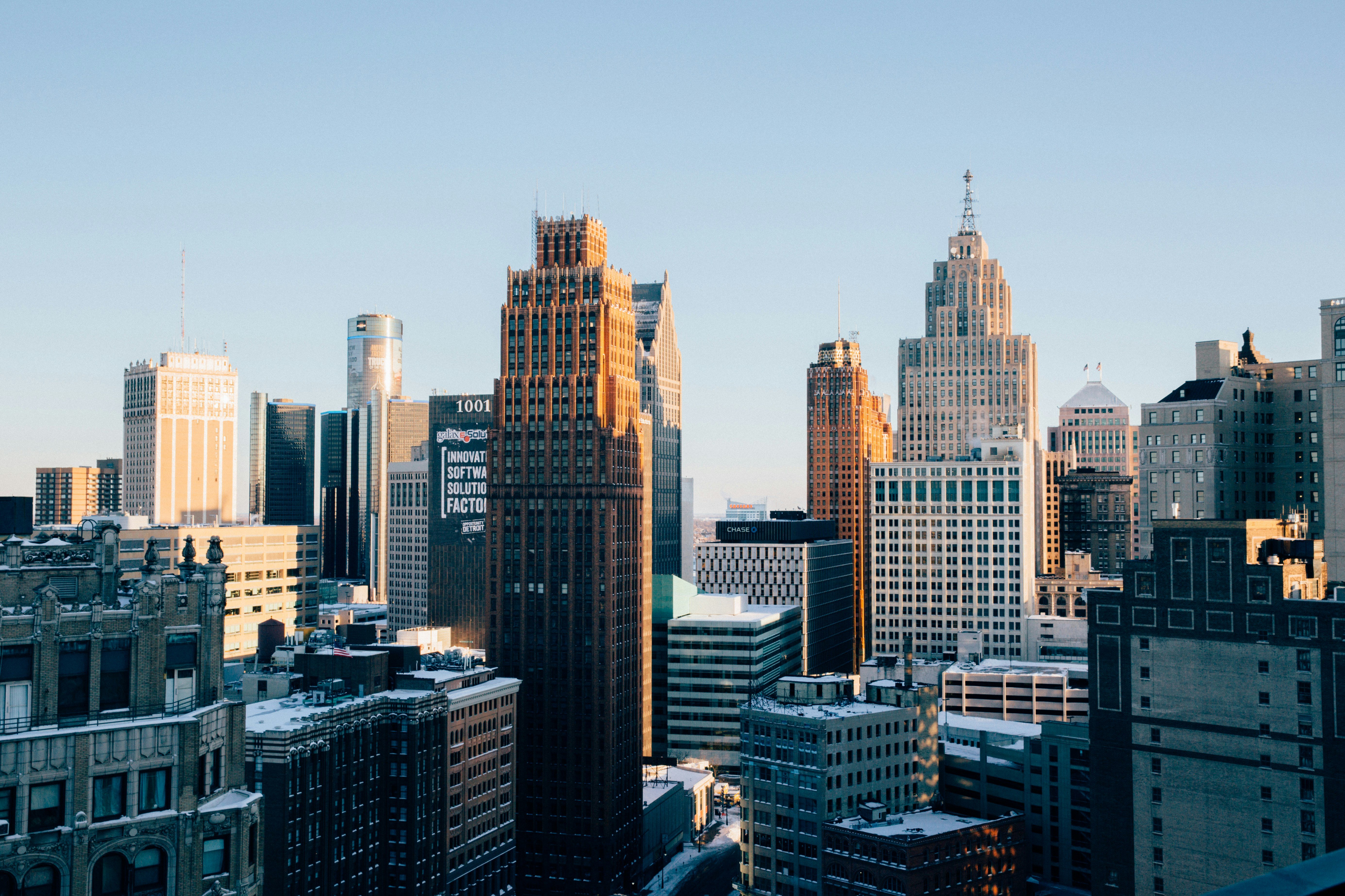 Detroit, Michigan office or skyline