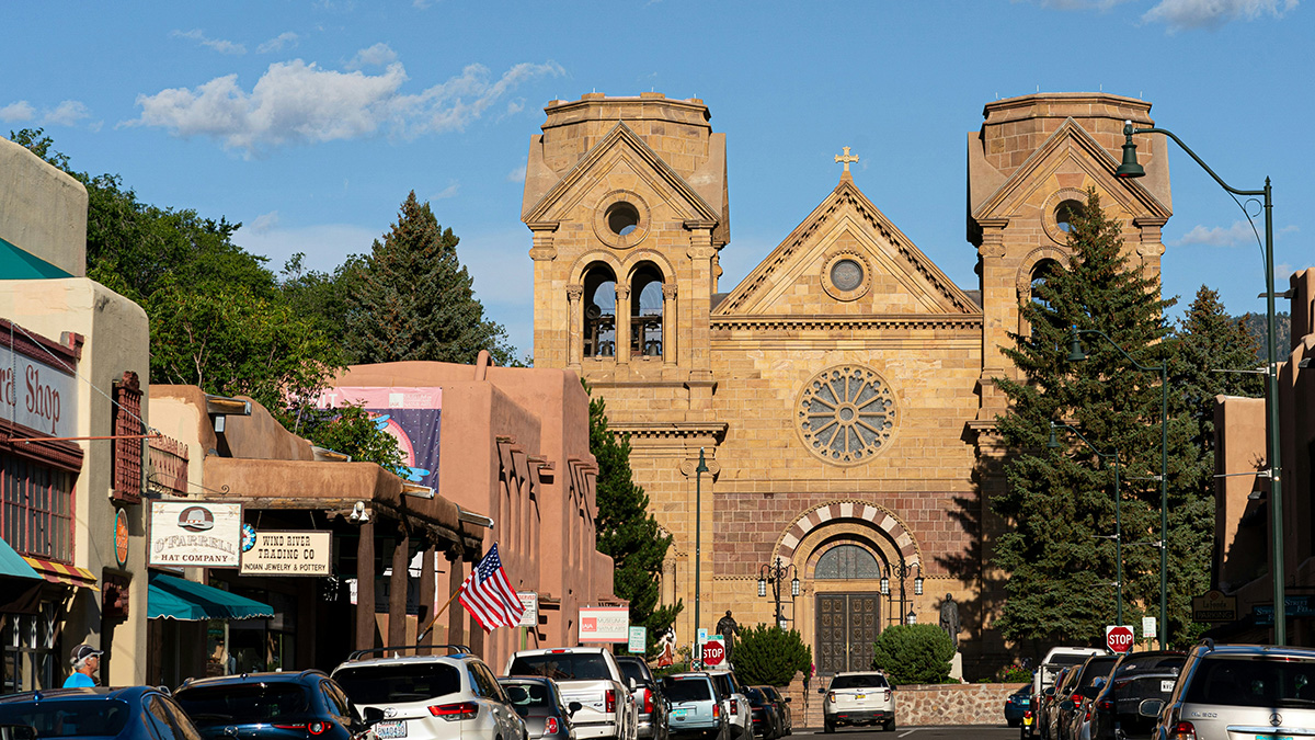 Historic architecture in Santa Fe, New Mexico