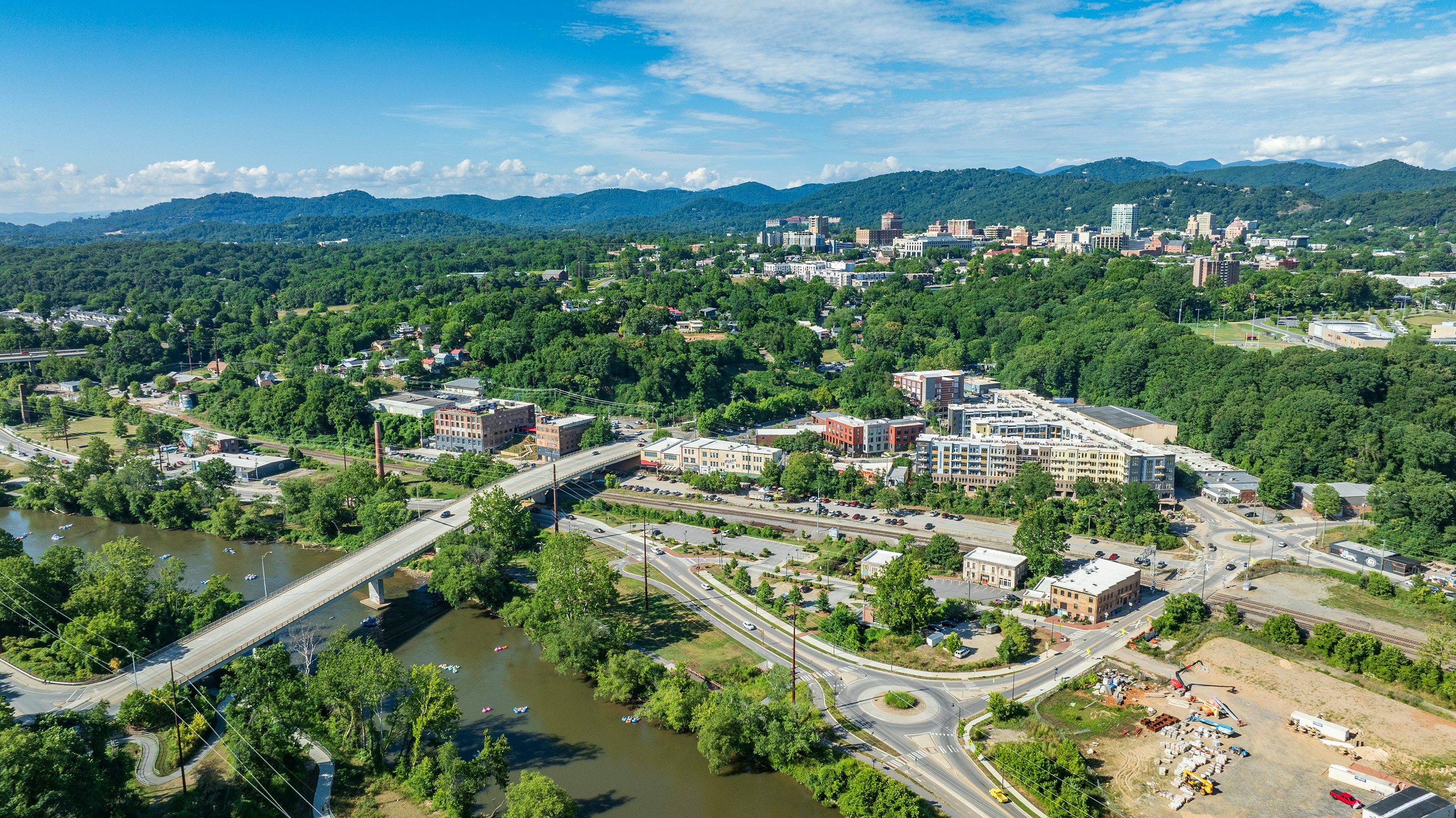Asheville, North Carolina office or skyline
