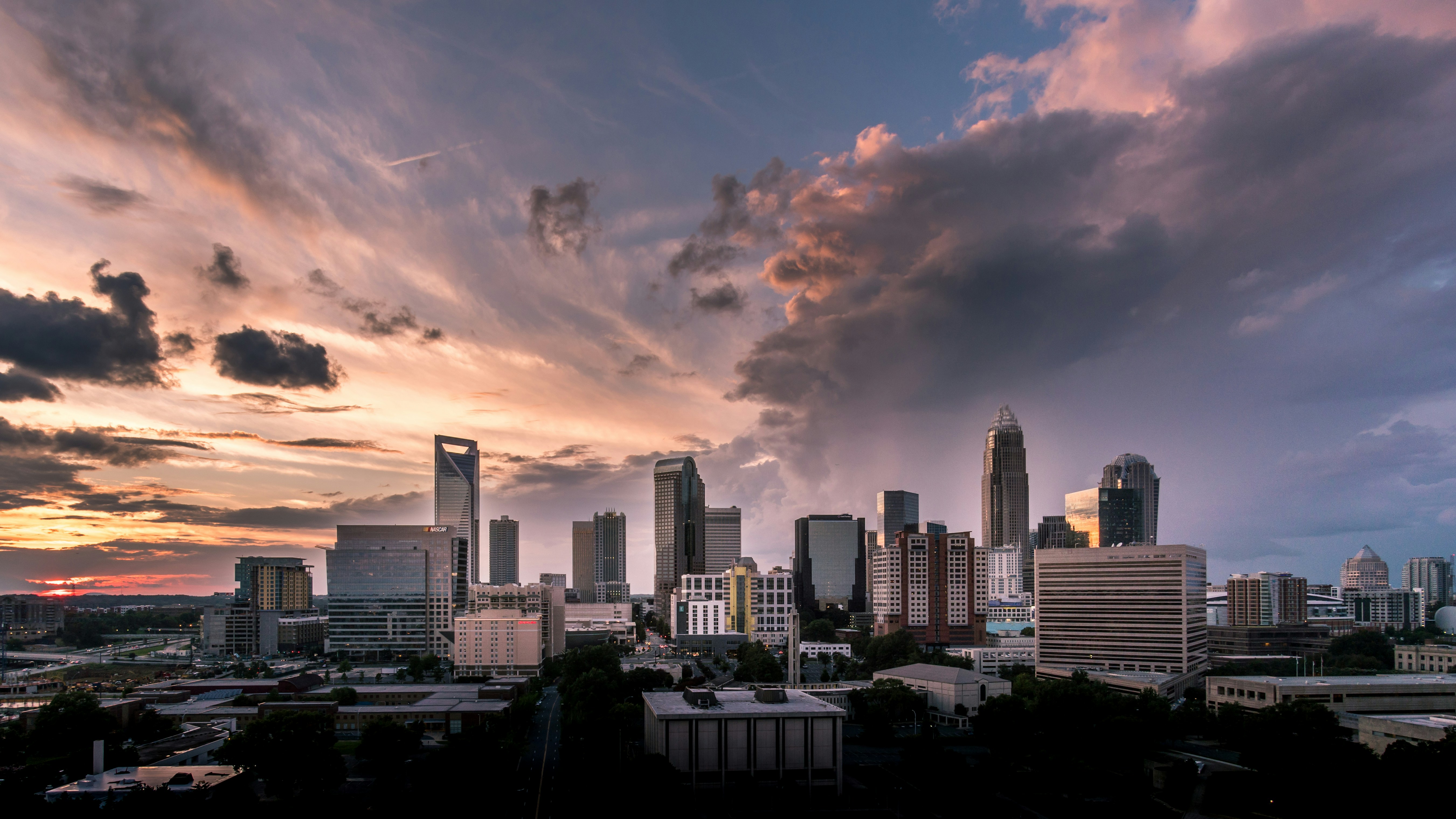 Charlotte, North Carolina office or skyline