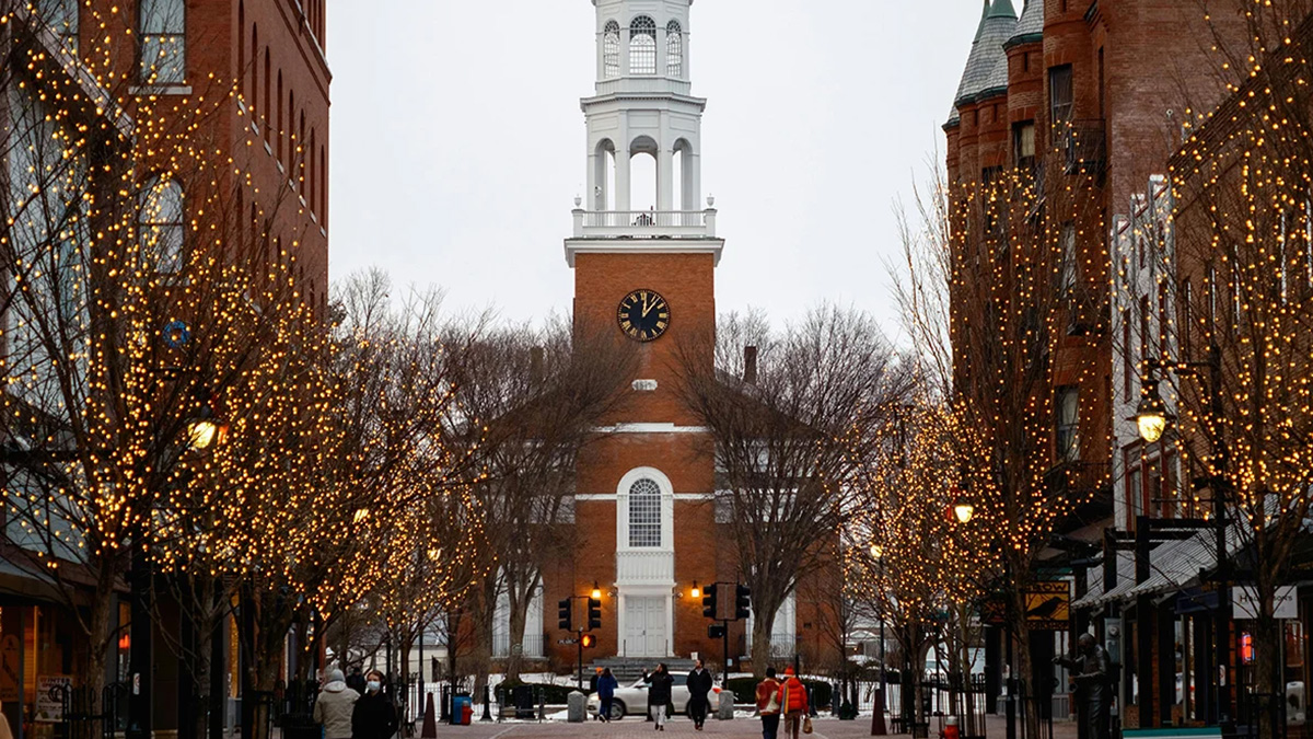 Burlington, Vermont downtown skyline